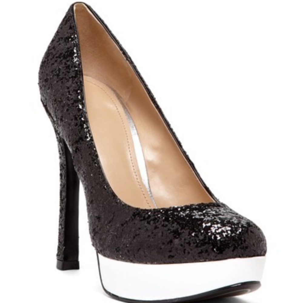 Joan & David Daquella Black Sequence Pumps ✨